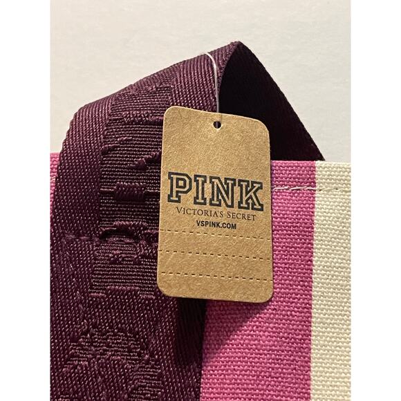 NWT PINK Tote Bag Pink and Purple Great for Travel - Picture 4 of 7